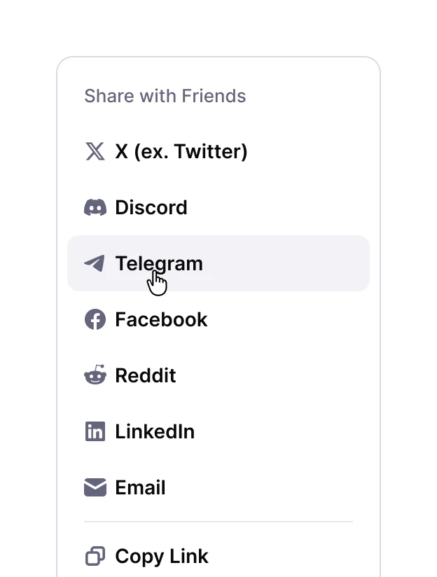 Magic Square share menu
